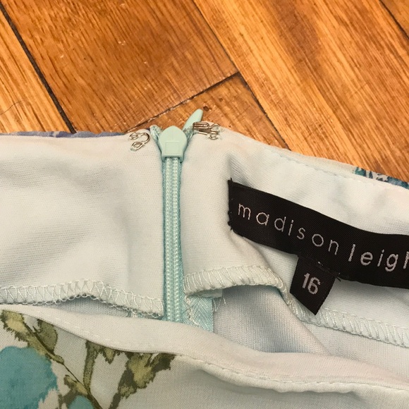 Madison Leigh lace Jacket dress turq/multi,NWT - Picture 8 of 8